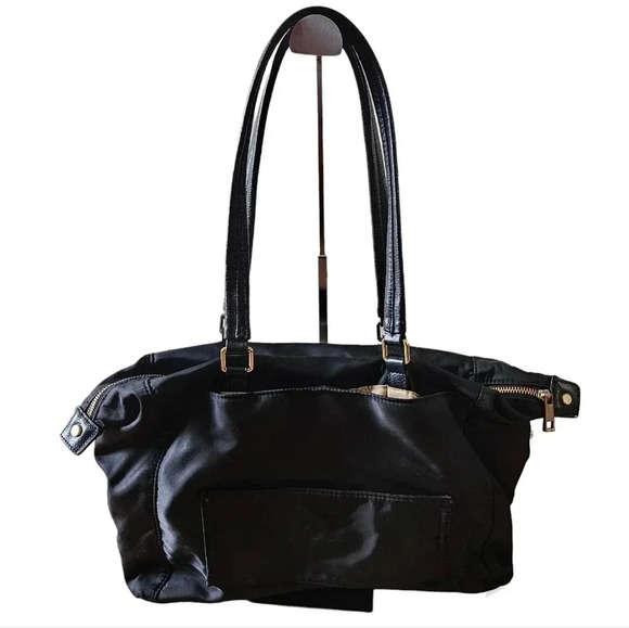 Utiliti Nylon Black Zipper Shoulder Bag. - Picture 3 of 7